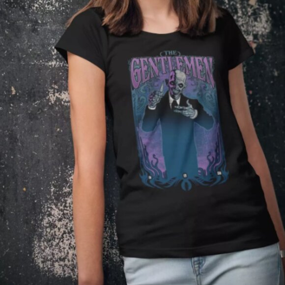 The Gentlemen 100% Cotton Black Short Sleeve Unisex T Shirt NWT Fan Cult Classic - Picture 3 of 7